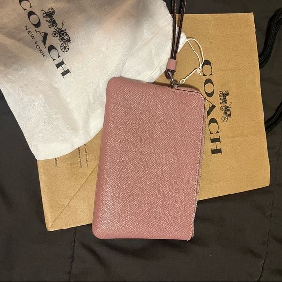 Coach Leather Wristlet - Picture 2 of 5